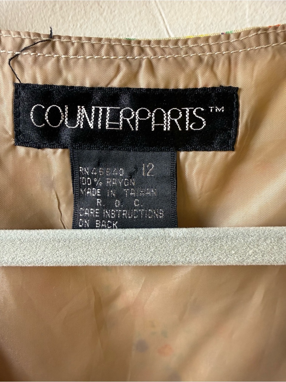 Vintage Counterparts Floral Lined Vest - Picture 3 of 4
